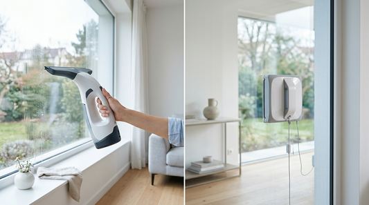 Comparatif de deux robots lave-vitres