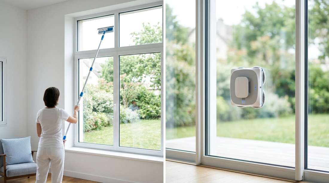 Robot lave-vitre pour locataire
