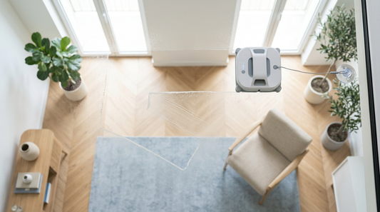 Robot lave-vitre au bureau