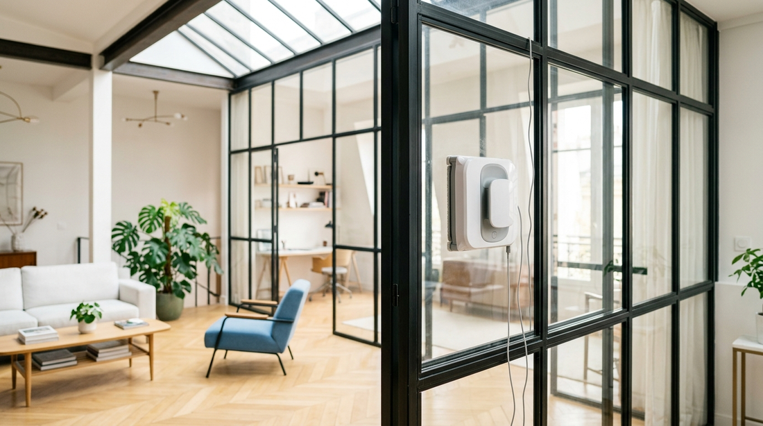 Robot lave-vitre : nettoyer depuis un balcon